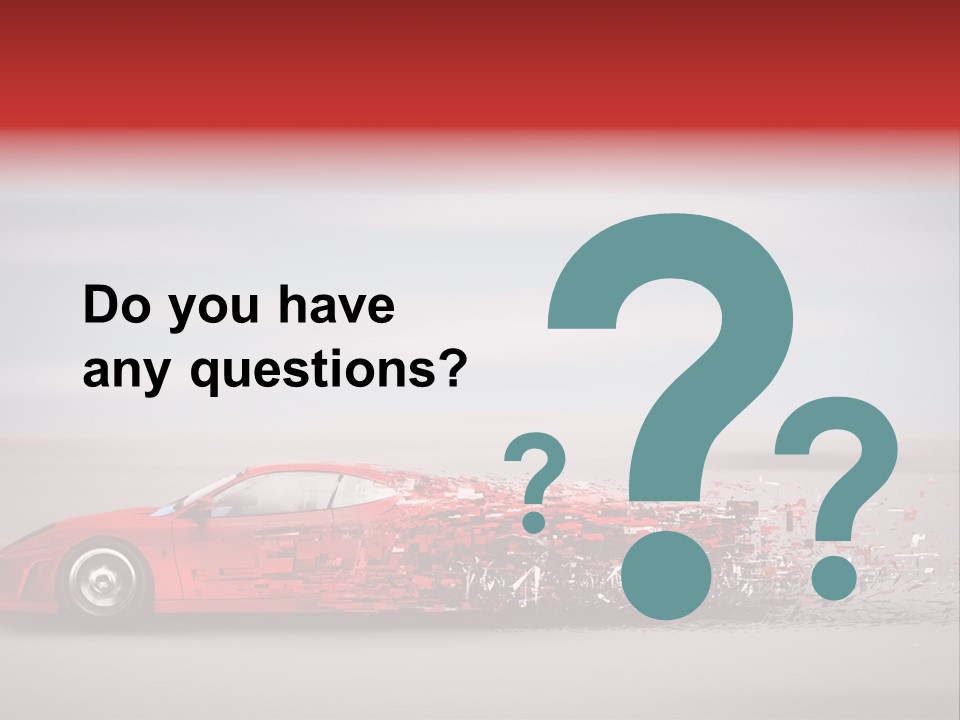 Car Fast Drive PowerPoint Template