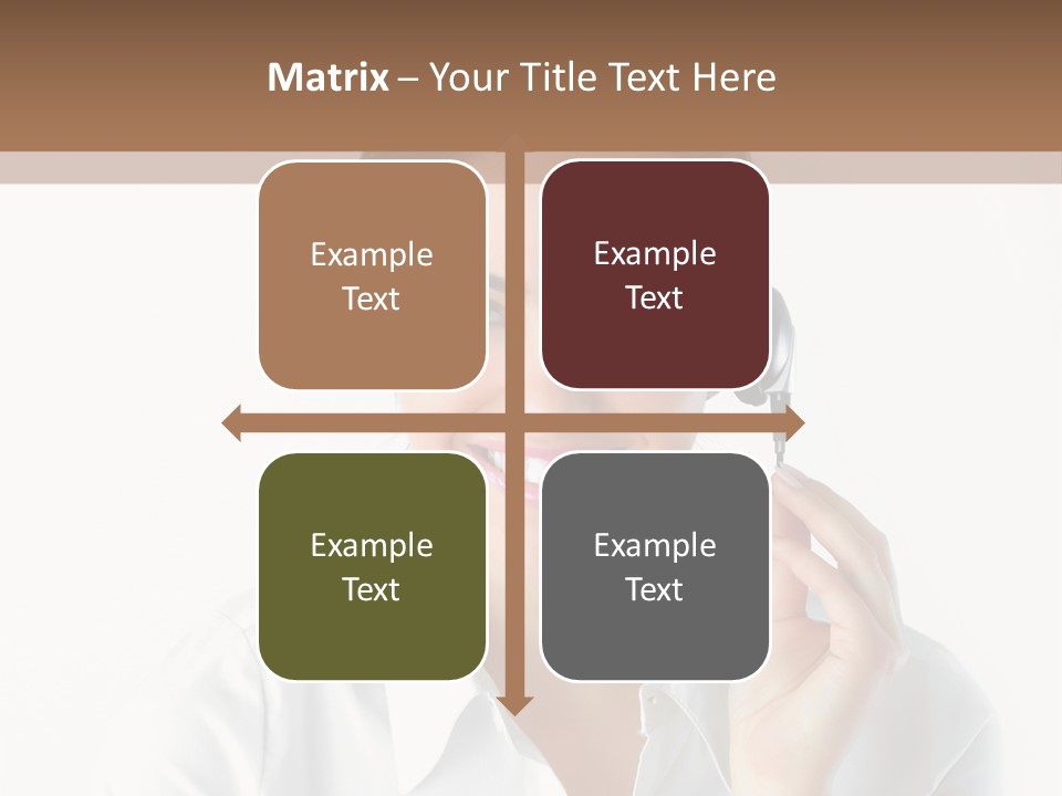 Success Telemarketing Center PowerPoint Template