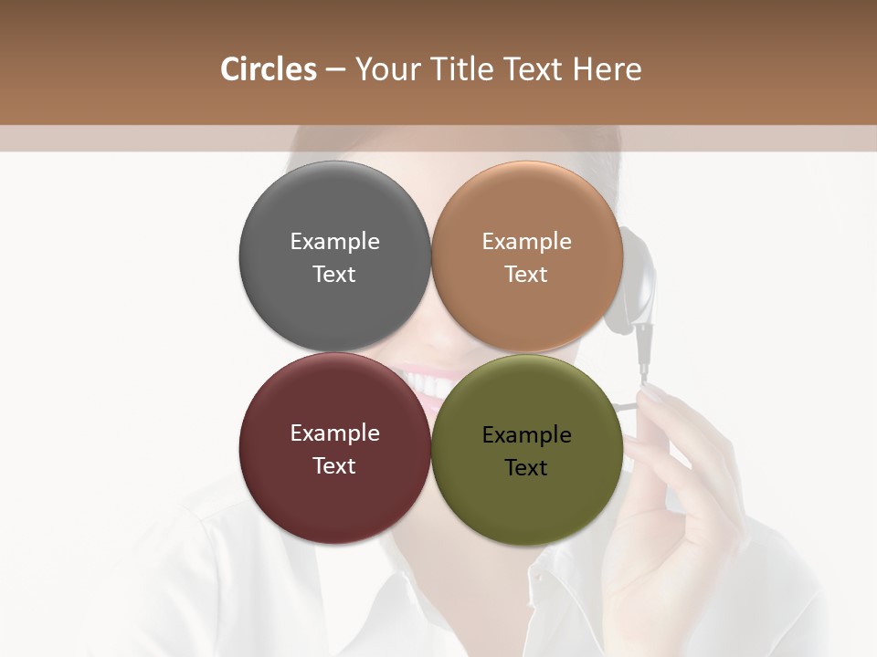 Success Telemarketing Center PowerPoint Template