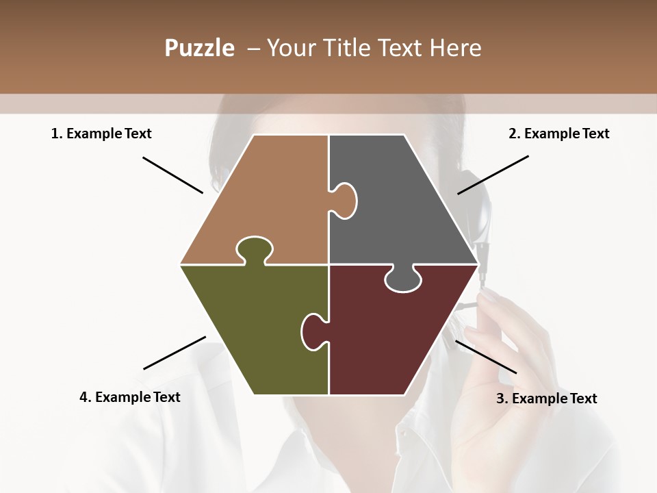 Success Telemarketing Center PowerPoint Template