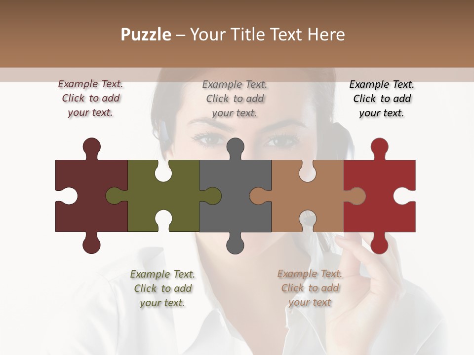 Success Telemarketing Center PowerPoint Template