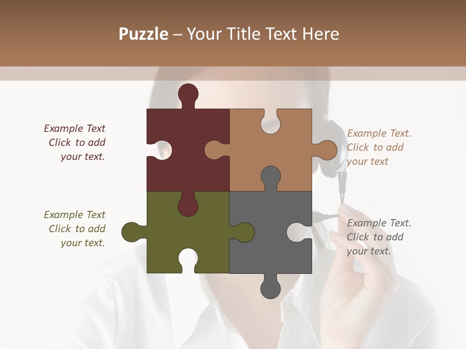Success Telemarketing Center PowerPoint Template