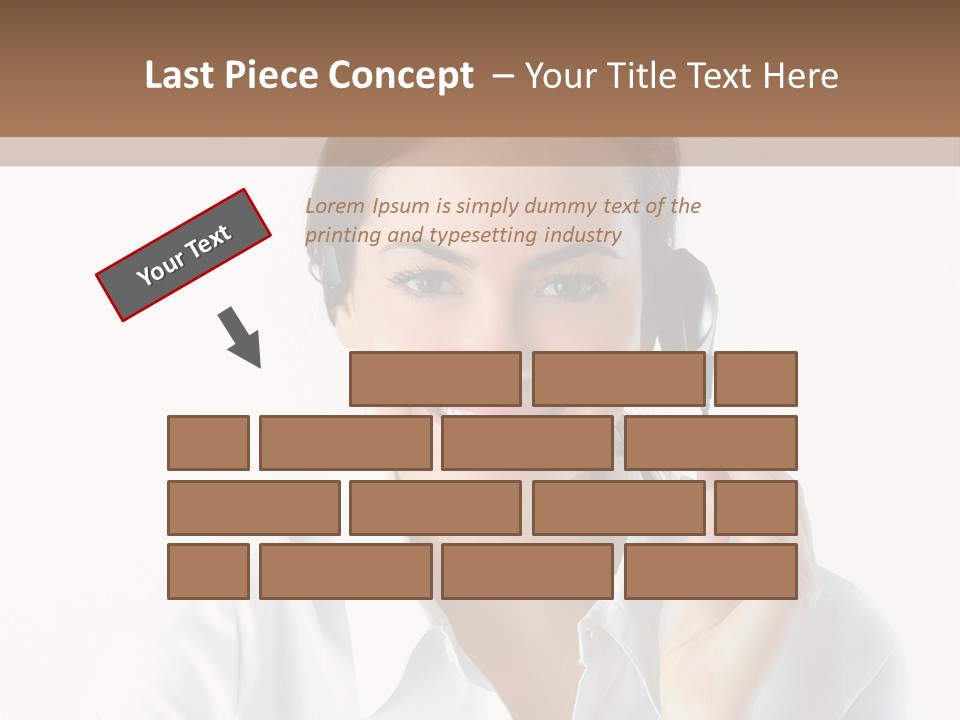 Success Telemarketing Center PowerPoint Template