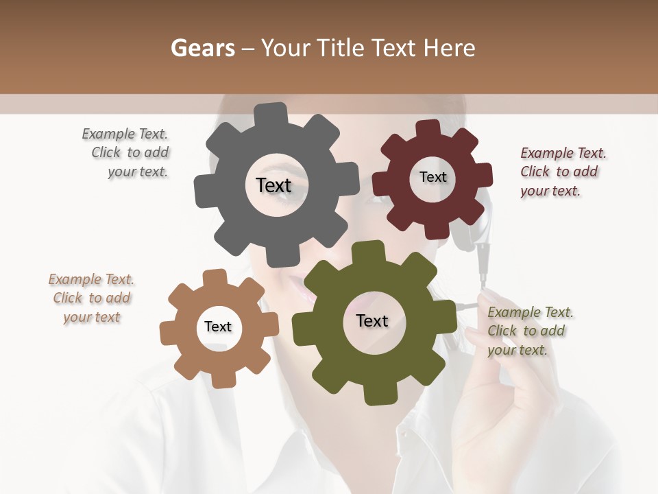 Success Telemarketing Center PowerPoint Template