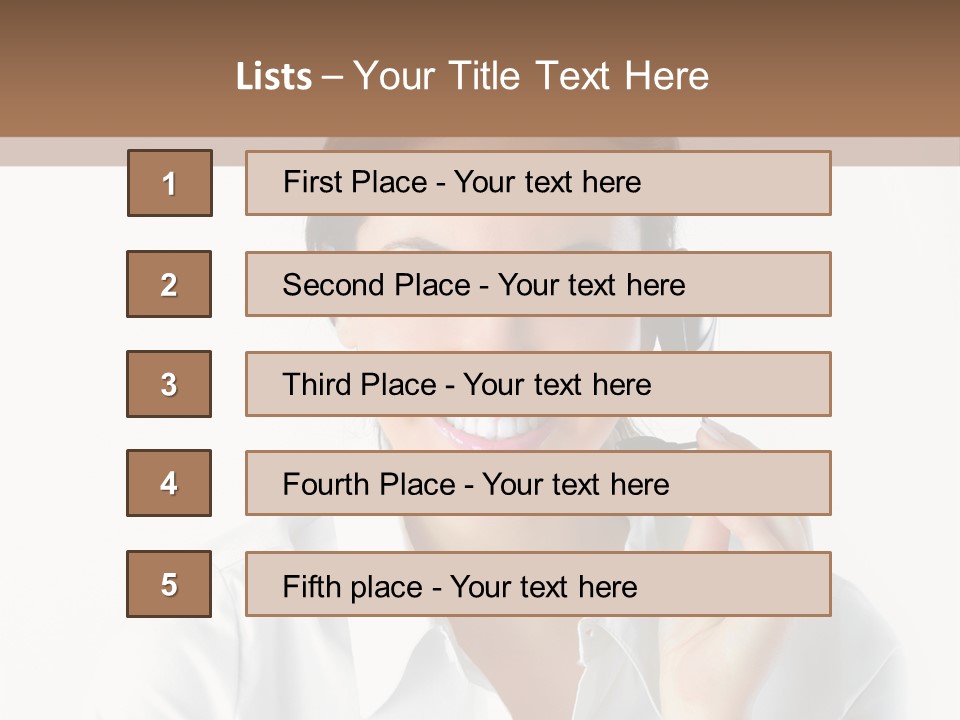 Success Telemarketing Center PowerPoint Template