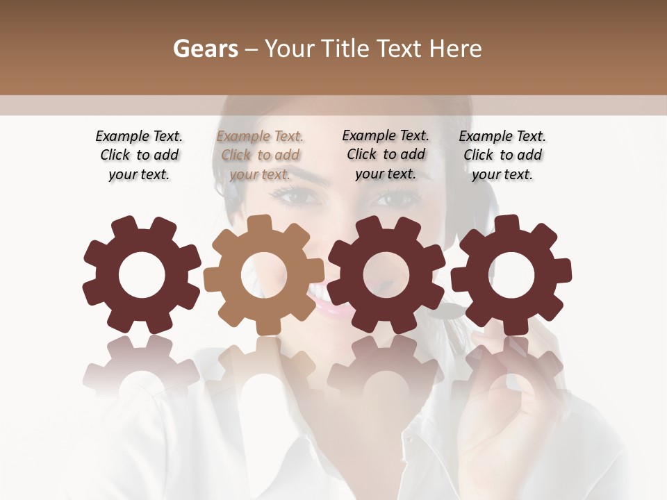 Success Telemarketing Center PowerPoint Template