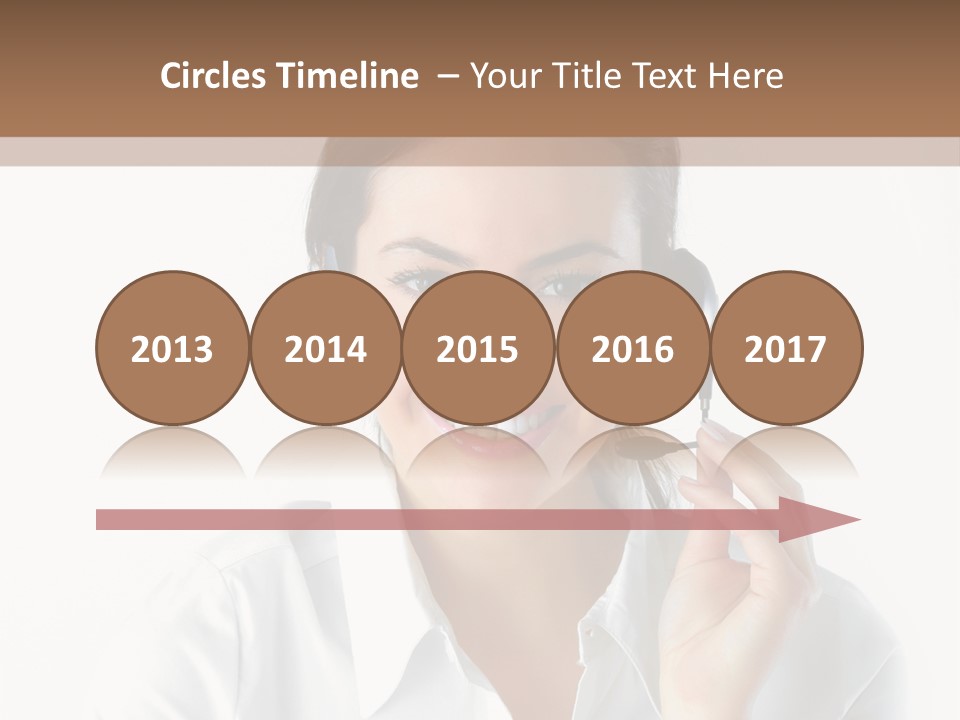 Success Telemarketing Center PowerPoint Template