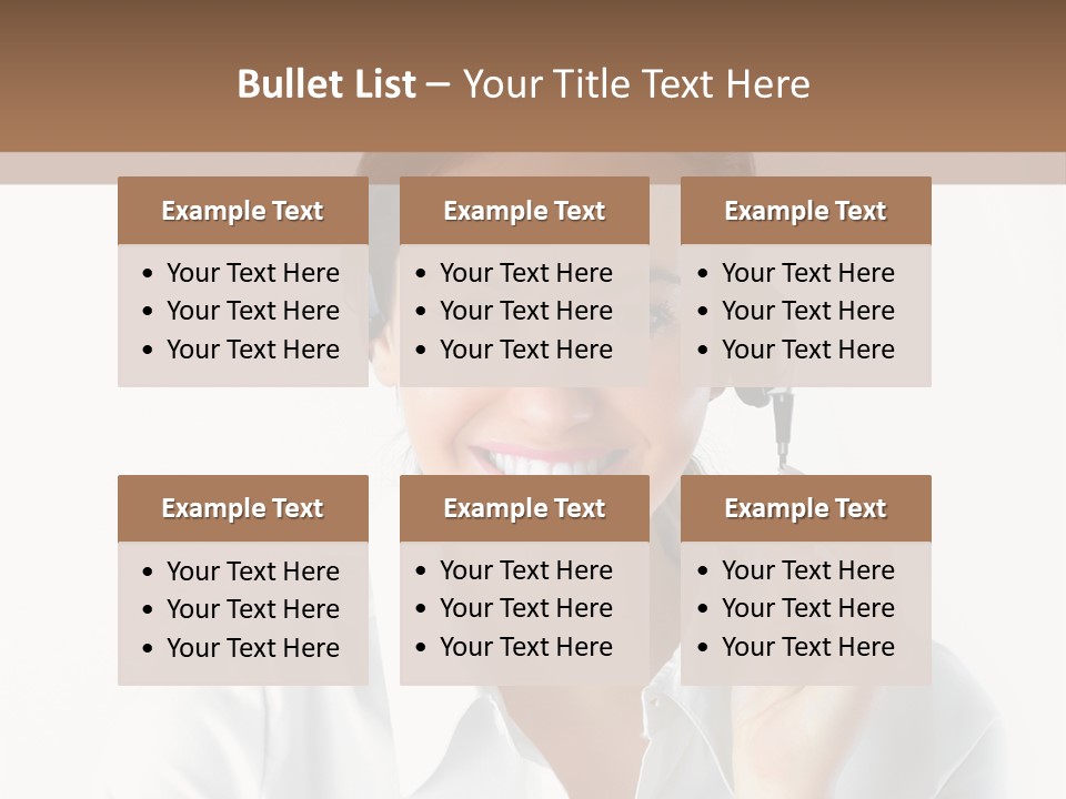 Success Telemarketing Center PowerPoint Template