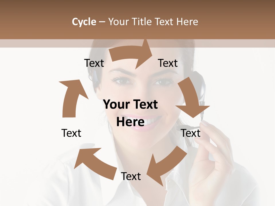 Success Telemarketing Center PowerPoint Template