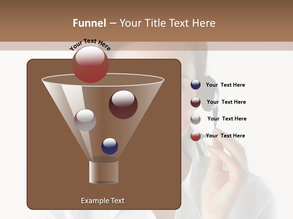 Success Telemarketing Center PowerPoint Template