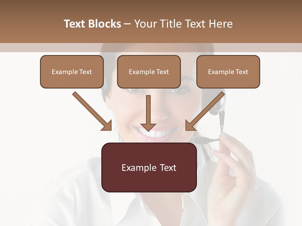 Success Telemarketing Center PowerPoint Template
