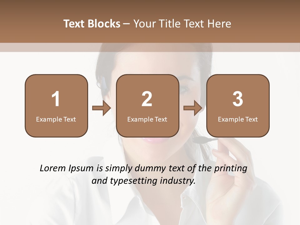 Success Telemarketing Center PowerPoint Template