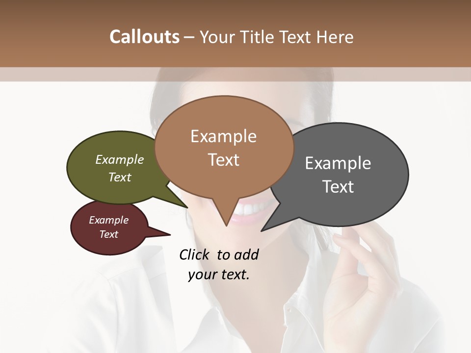 Success Telemarketing Center PowerPoint Template
