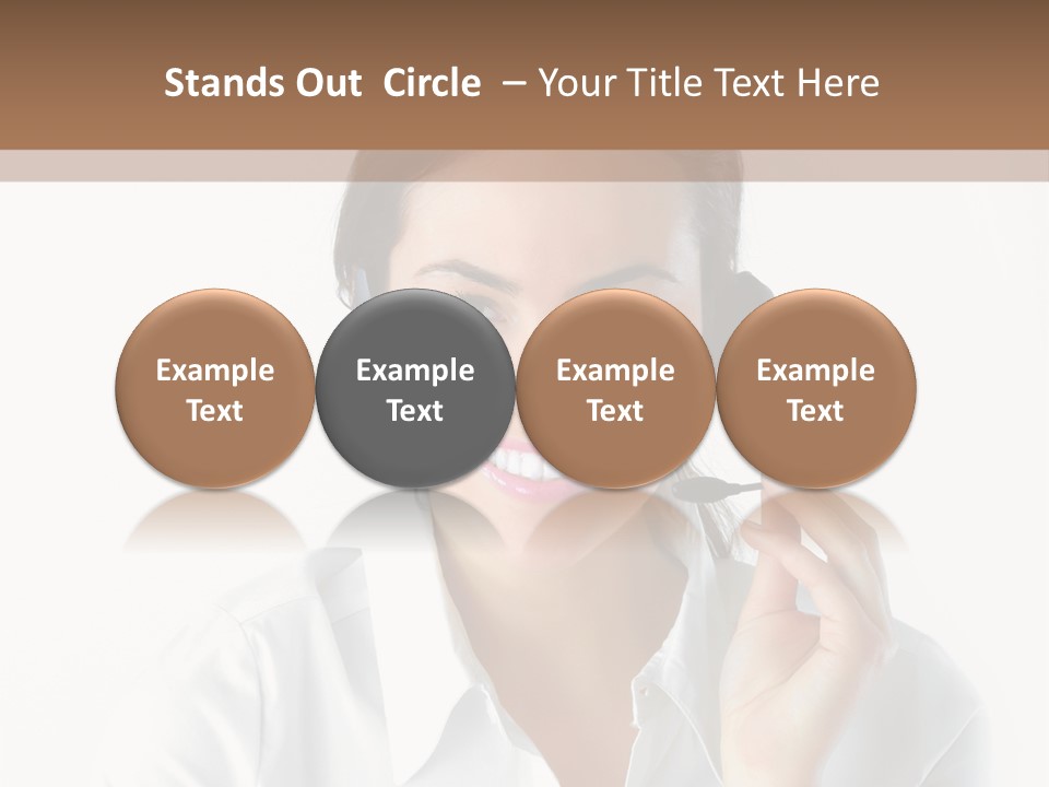 Success Telemarketing Center PowerPoint Template