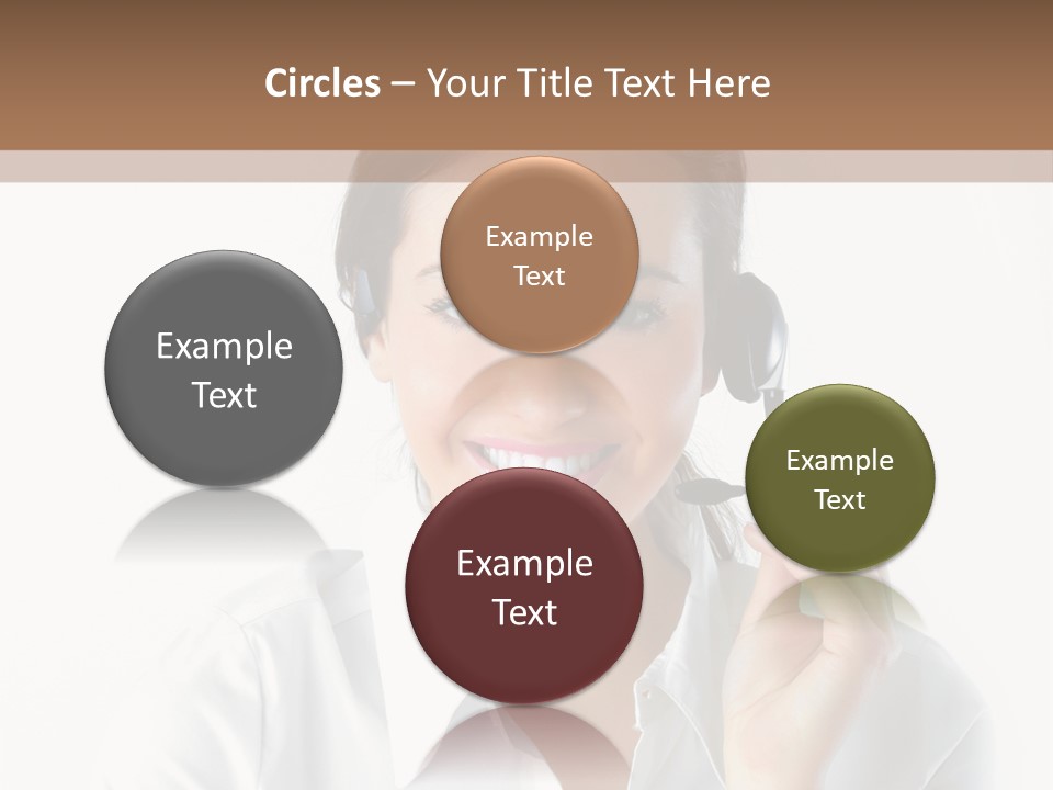 Success Telemarketing Center PowerPoint Template