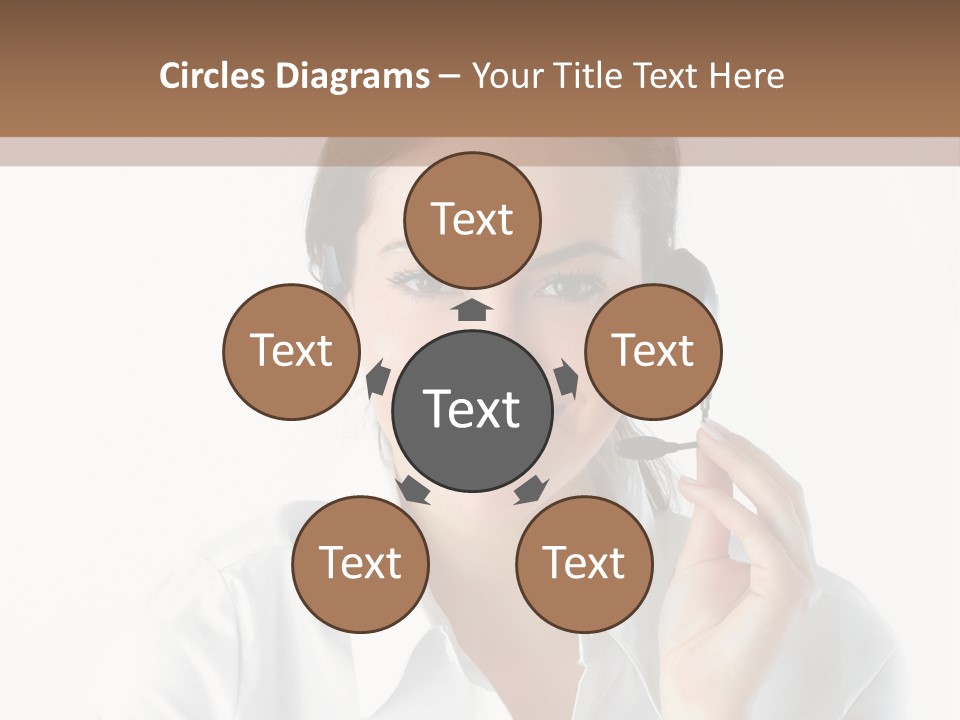 Success Telemarketing Center PowerPoint Template