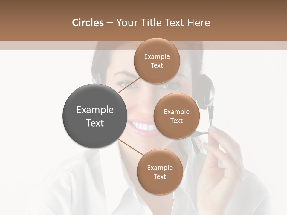 Success Telemarketing Center PowerPoint Template