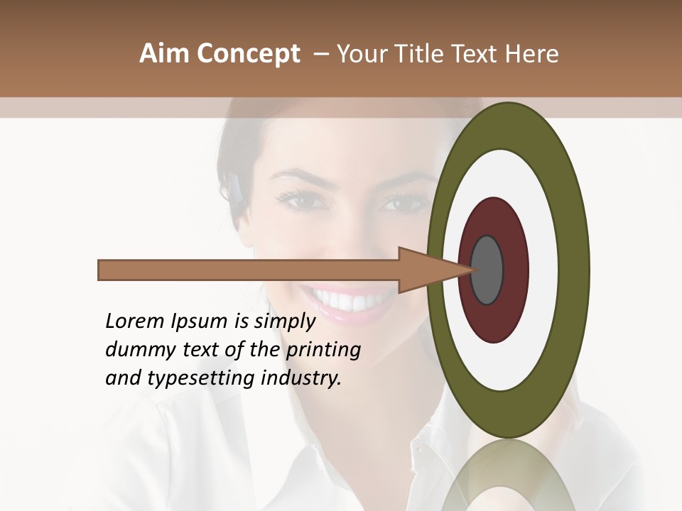 Success Telemarketing Center PowerPoint Template