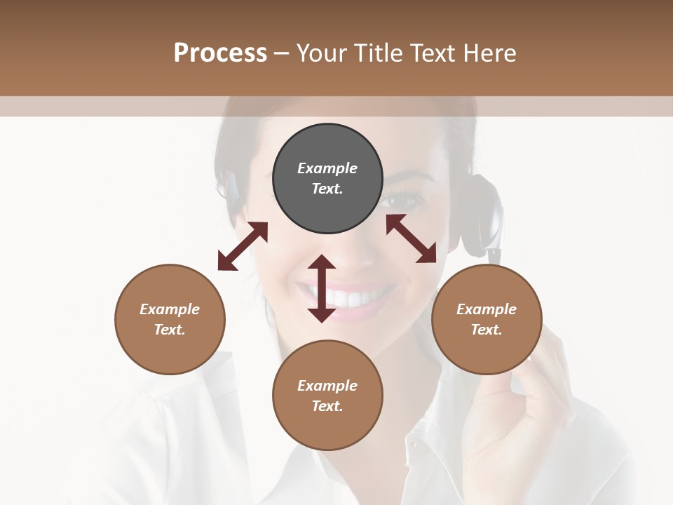 Success Telemarketing Center PowerPoint Template