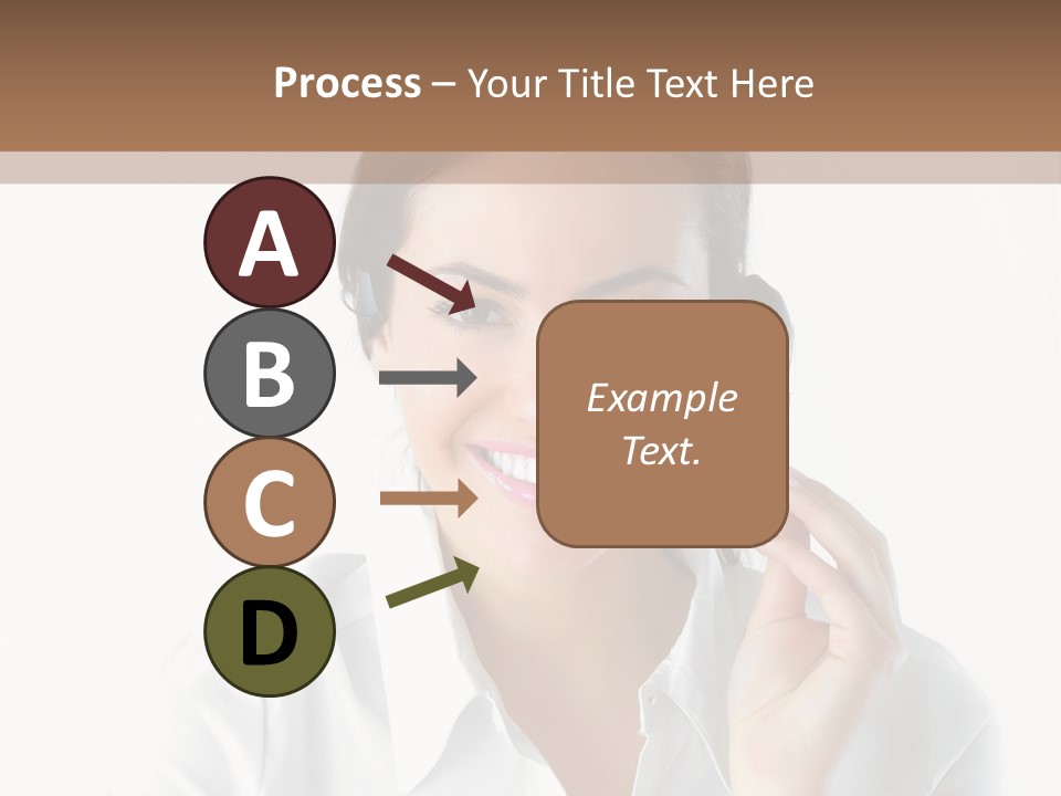 Success Telemarketing Center PowerPoint Template