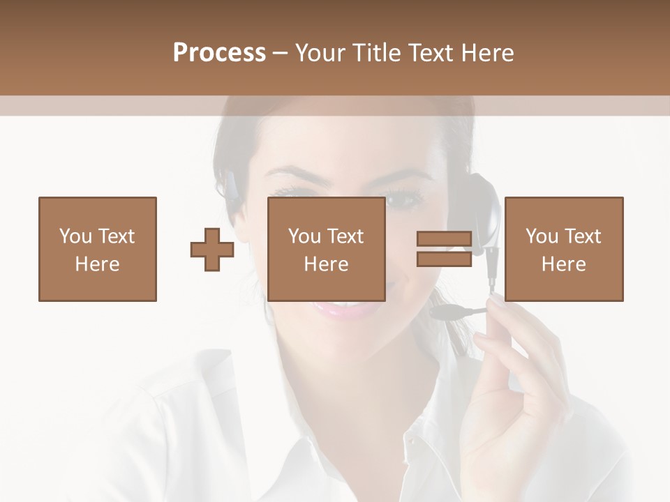 Success Telemarketing Center PowerPoint Template