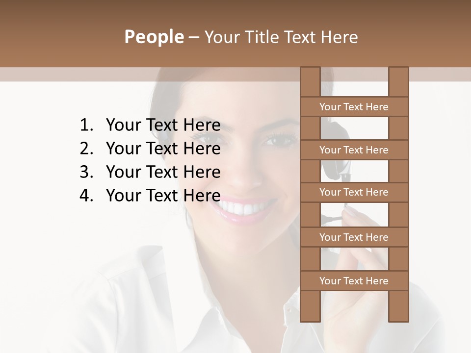 Success Telemarketing Center PowerPoint Template