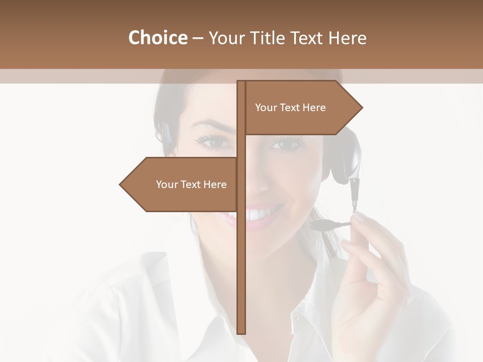 Success Telemarketing Center PowerPoint Template