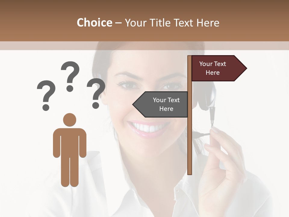 Success Telemarketing Center PowerPoint Template