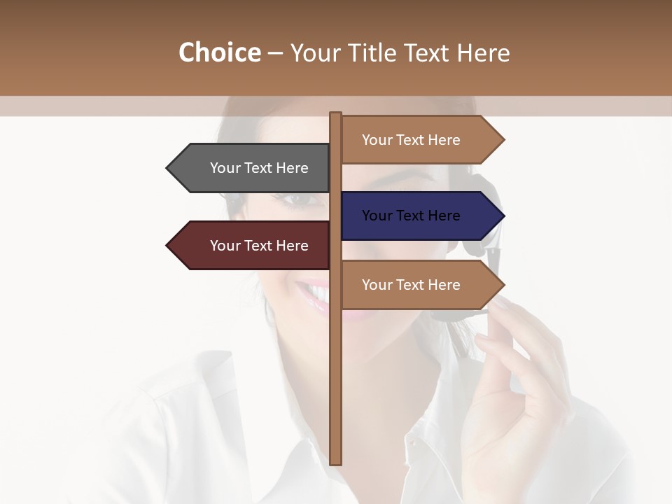 Success Telemarketing Center PowerPoint Template