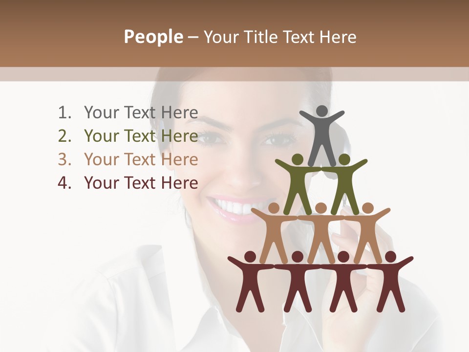 Success Telemarketing Center PowerPoint Template