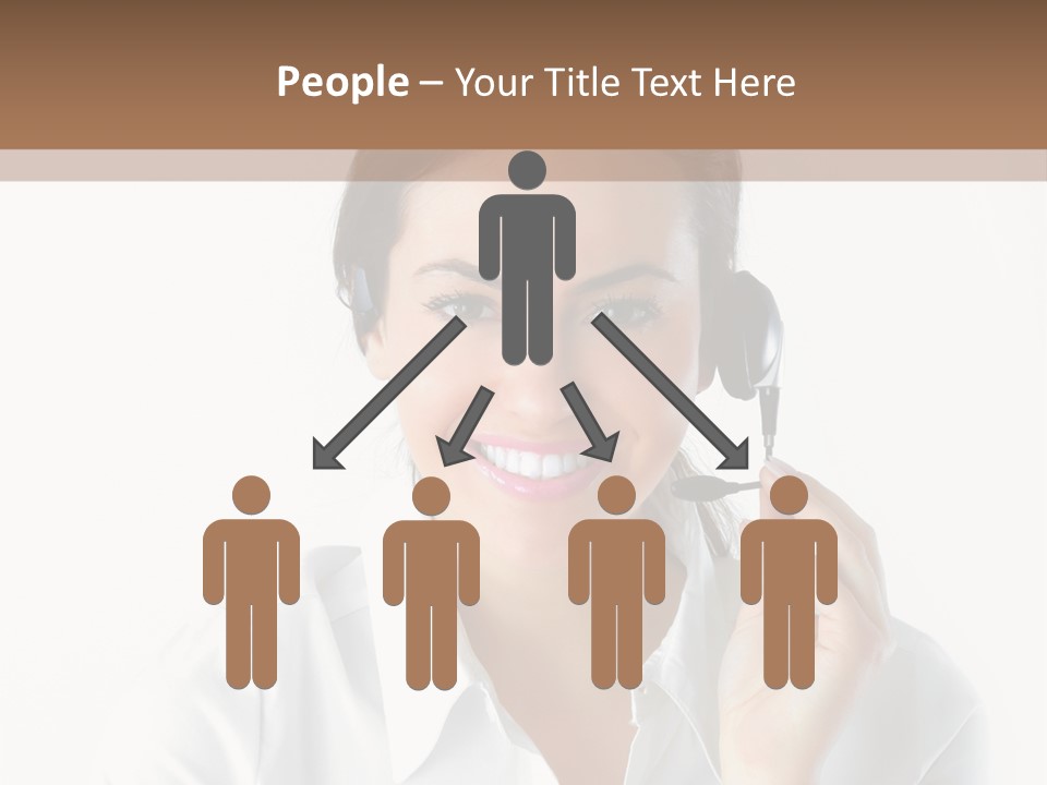 Success Telemarketing Center PowerPoint Template