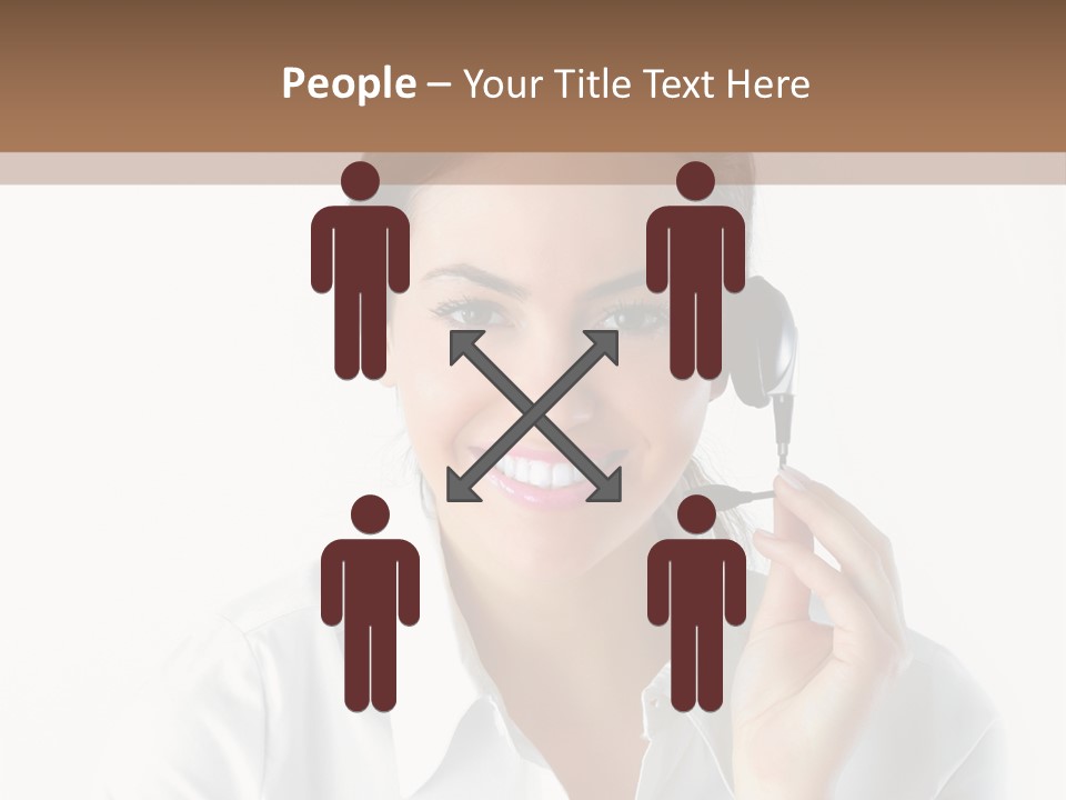 Success Telemarketing Center PowerPoint Template