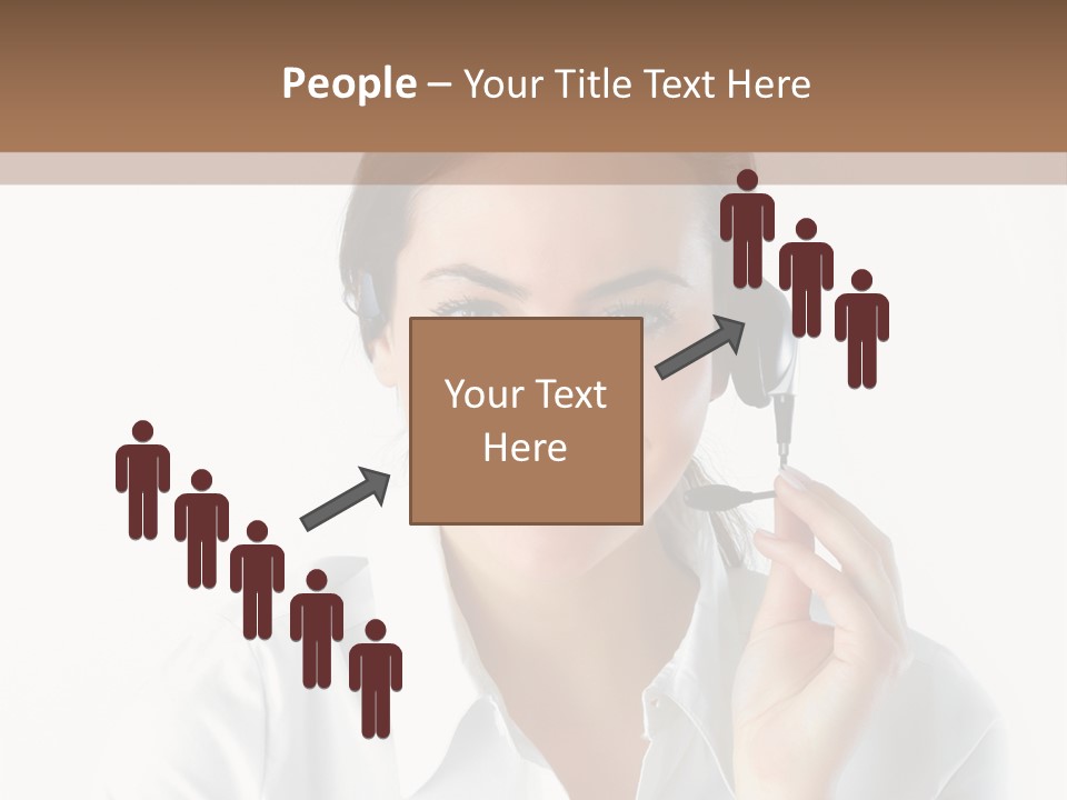 Success Telemarketing Center PowerPoint Template