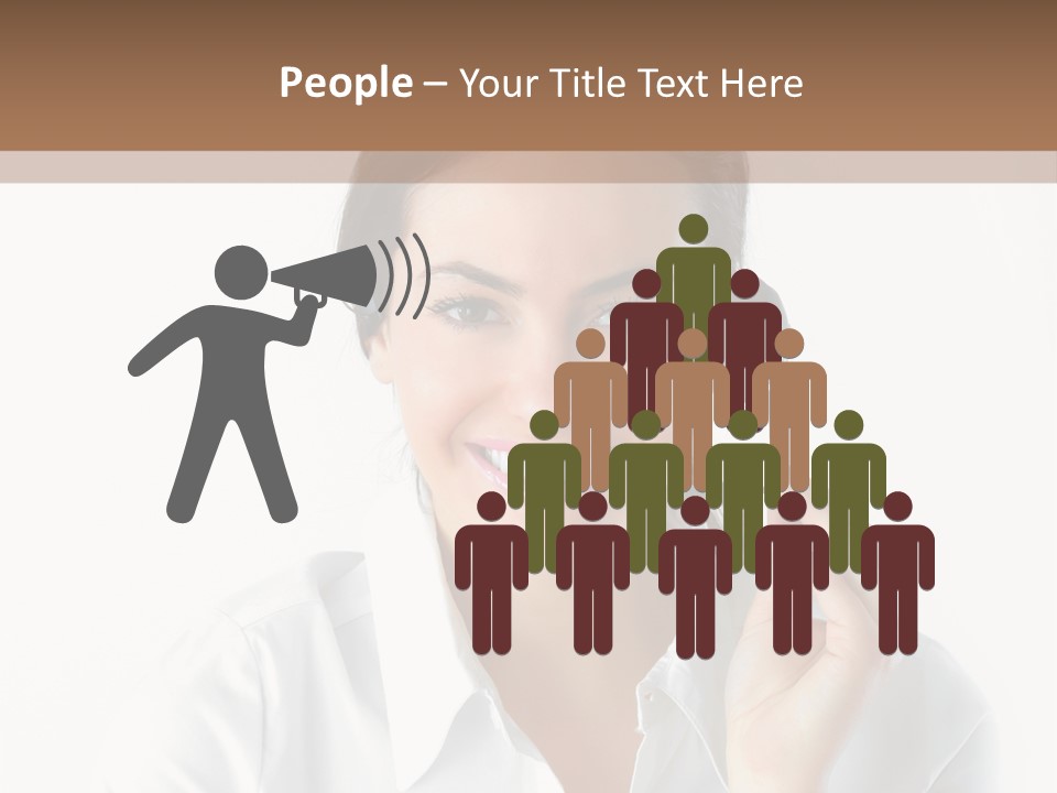 Success Telemarketing Center PowerPoint Template