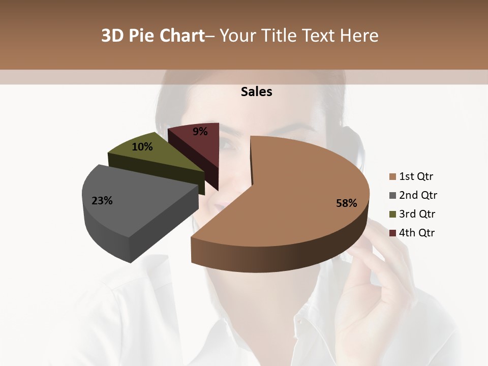 Success Telemarketing Center PowerPoint Template