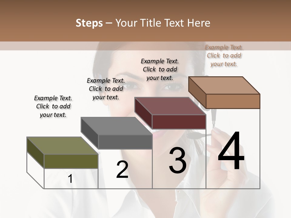 Success Telemarketing Center PowerPoint Template