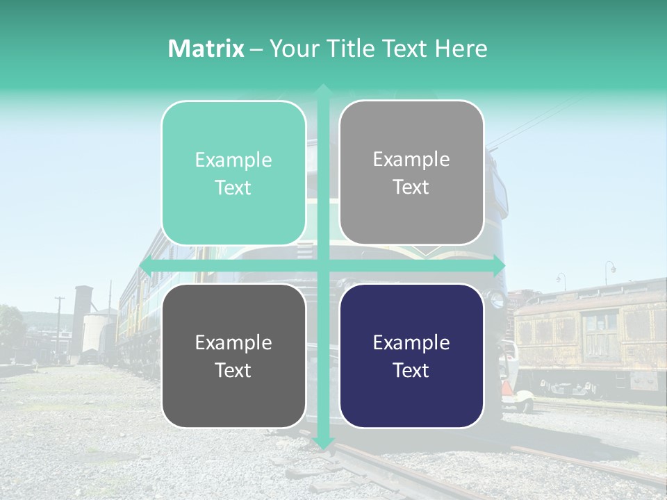 America Tourism Railroad PowerPoint Template