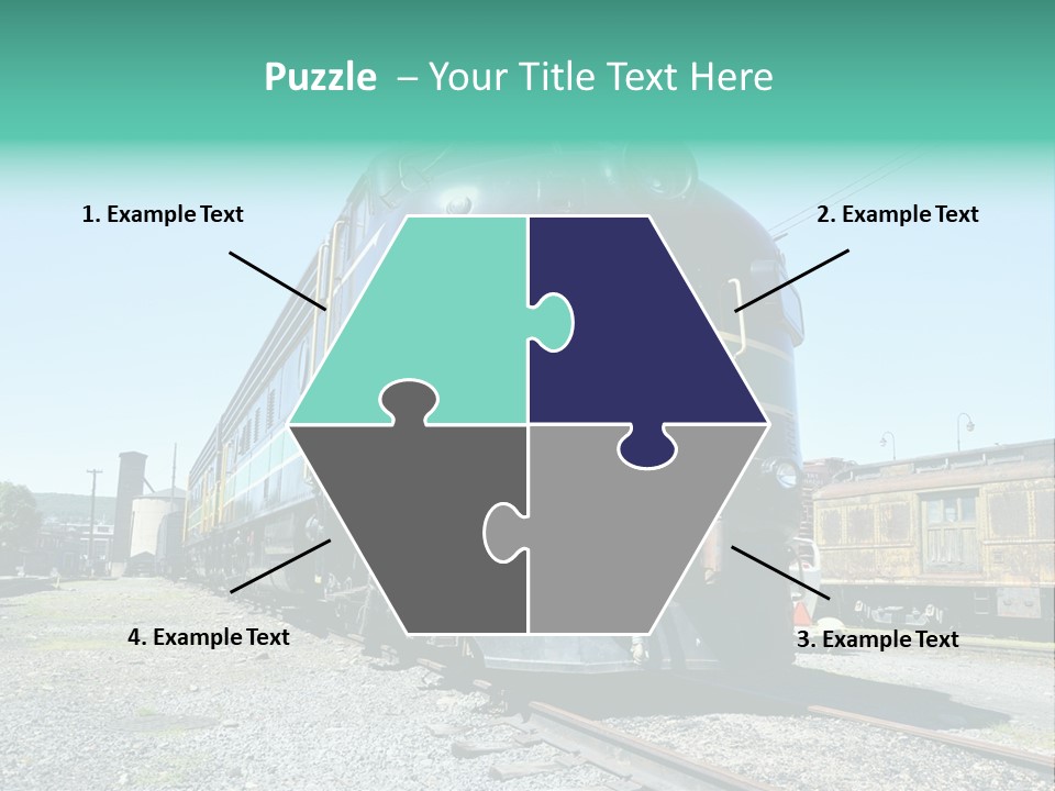 America Tourism Railroad PowerPoint Template