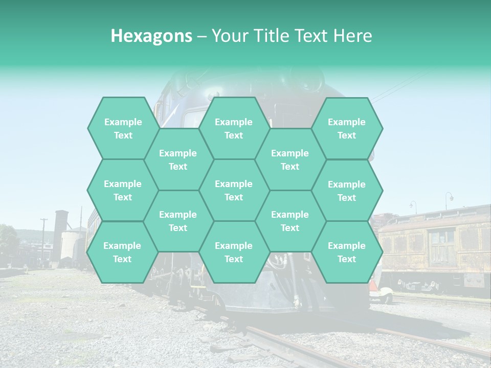 America Tourism Railroad PowerPoint Template