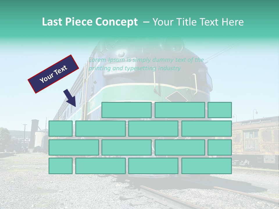 America Tourism Railroad PowerPoint Template