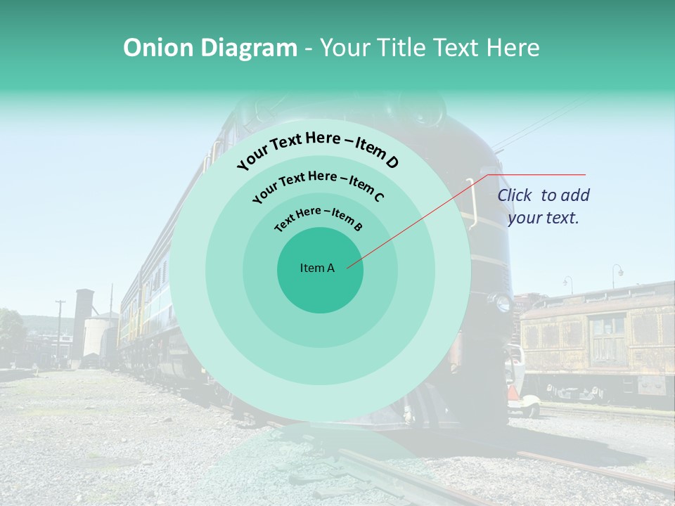 America Tourism Railroad PowerPoint Template