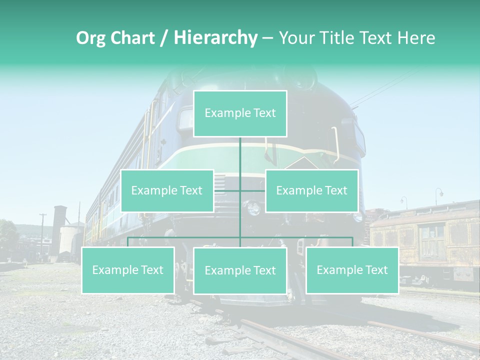 America Tourism Railroad PowerPoint Template