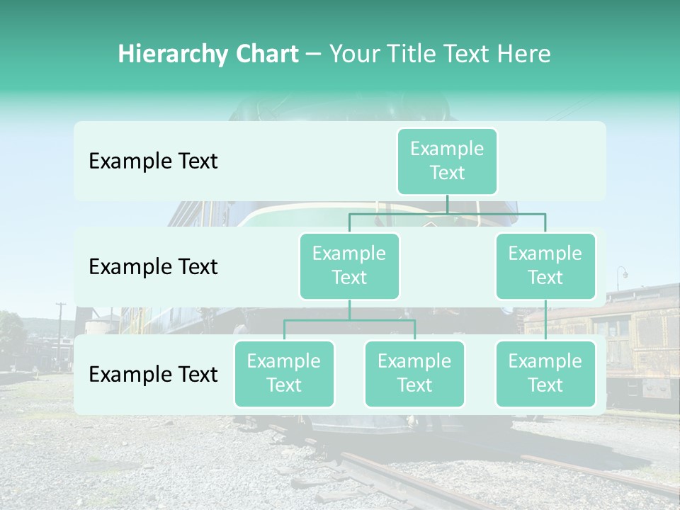 America Tourism Railroad PowerPoint Template