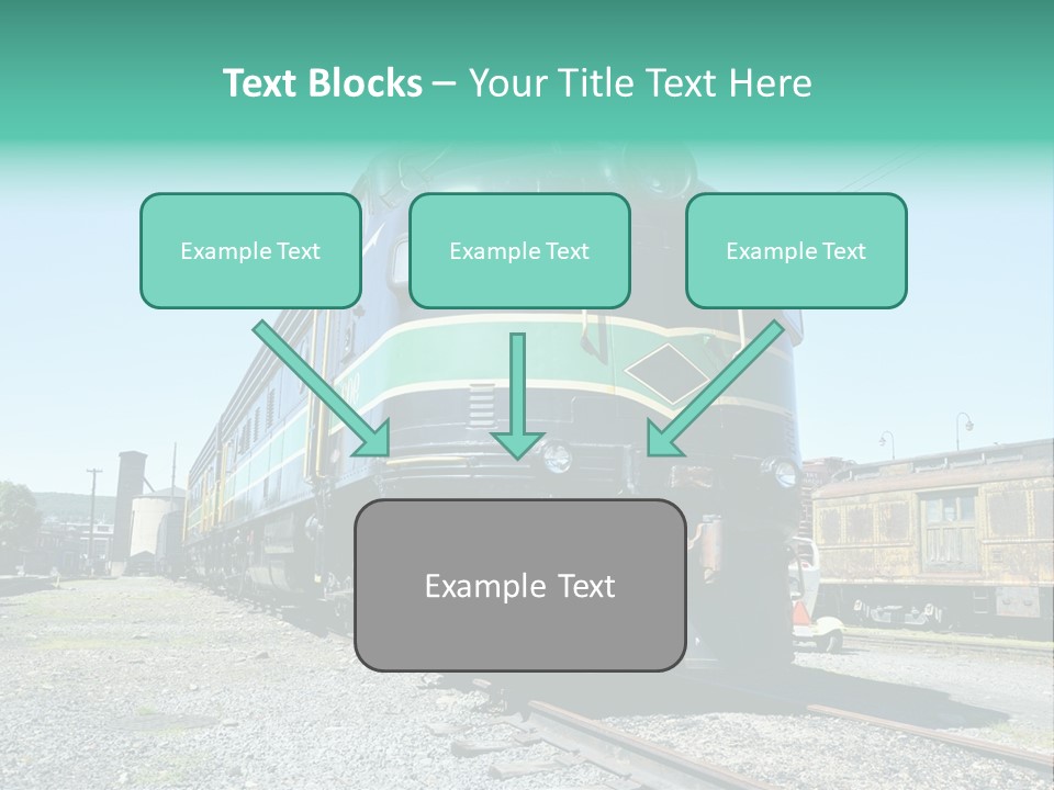 America Tourism Railroad PowerPoint Template