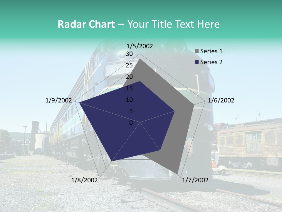 America Tourism Railroad PowerPoint Template