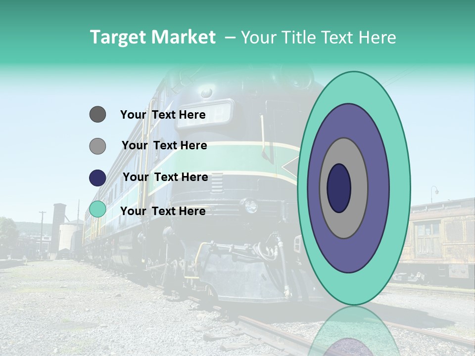 America Tourism Railroad PowerPoint Template