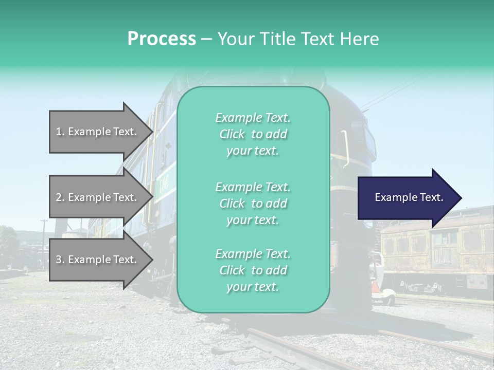 America Tourism Railroad PowerPoint Template