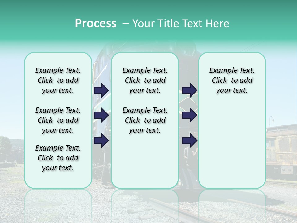 America Tourism Railroad PowerPoint Template