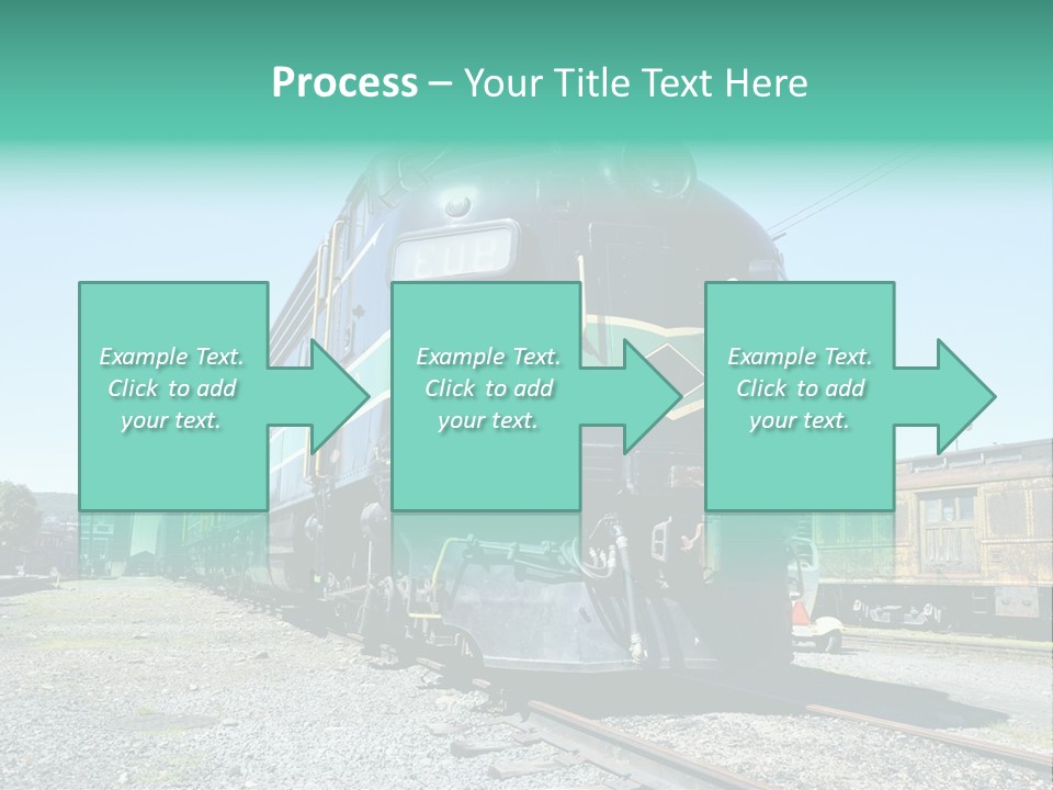 America Tourism Railroad PowerPoint Template