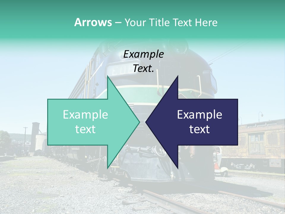 America Tourism Railroad PowerPoint Template